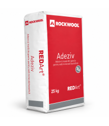 Adeziv si masa de spaclu pentru vata bazaltica Rockwool REDArt, 25 kg
